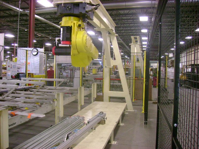 Robotics, palletizing, sorting line